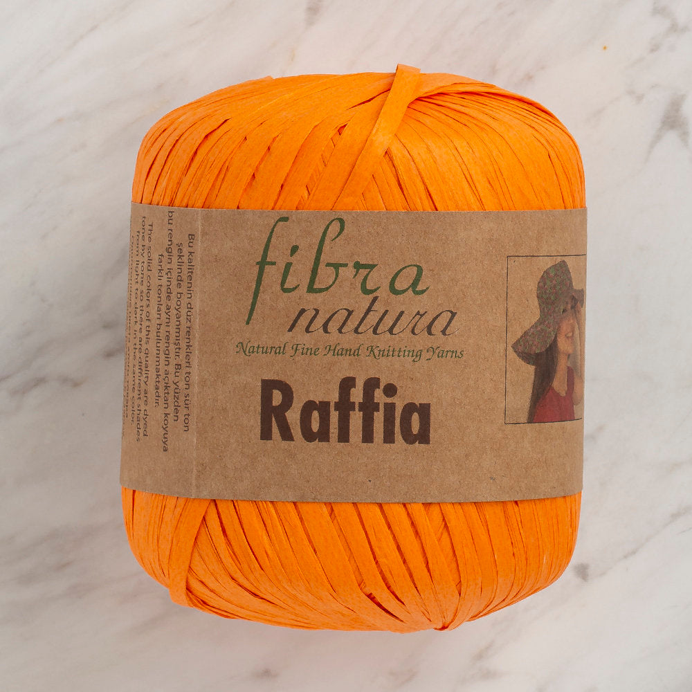 Fibra Natura Raffia 40gr Turuncu Kağıt İp - 116-19